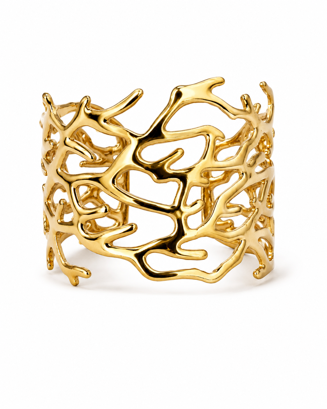 Delicate Starfish & Flower Bangle by YAVI Atelier