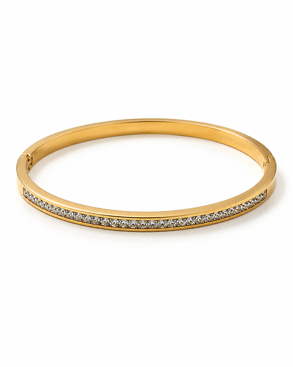 Three-dimensional Geometric Bangle by YAVI Atelier