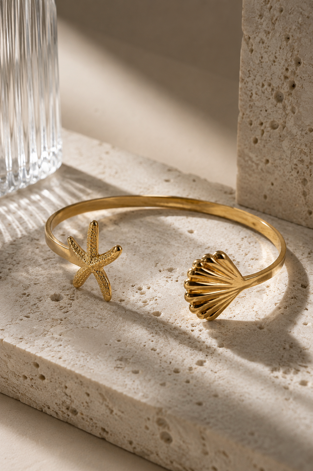 Starfish & Flower Bangle by YAVI Atelier — view 2