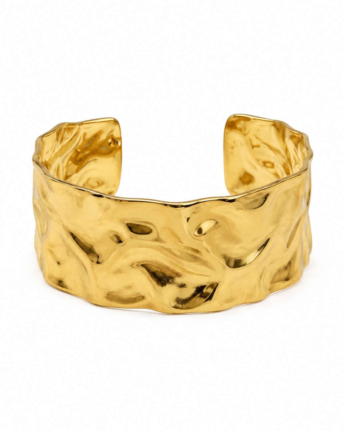 Hammered Finish Bangle by YAVI Atelier