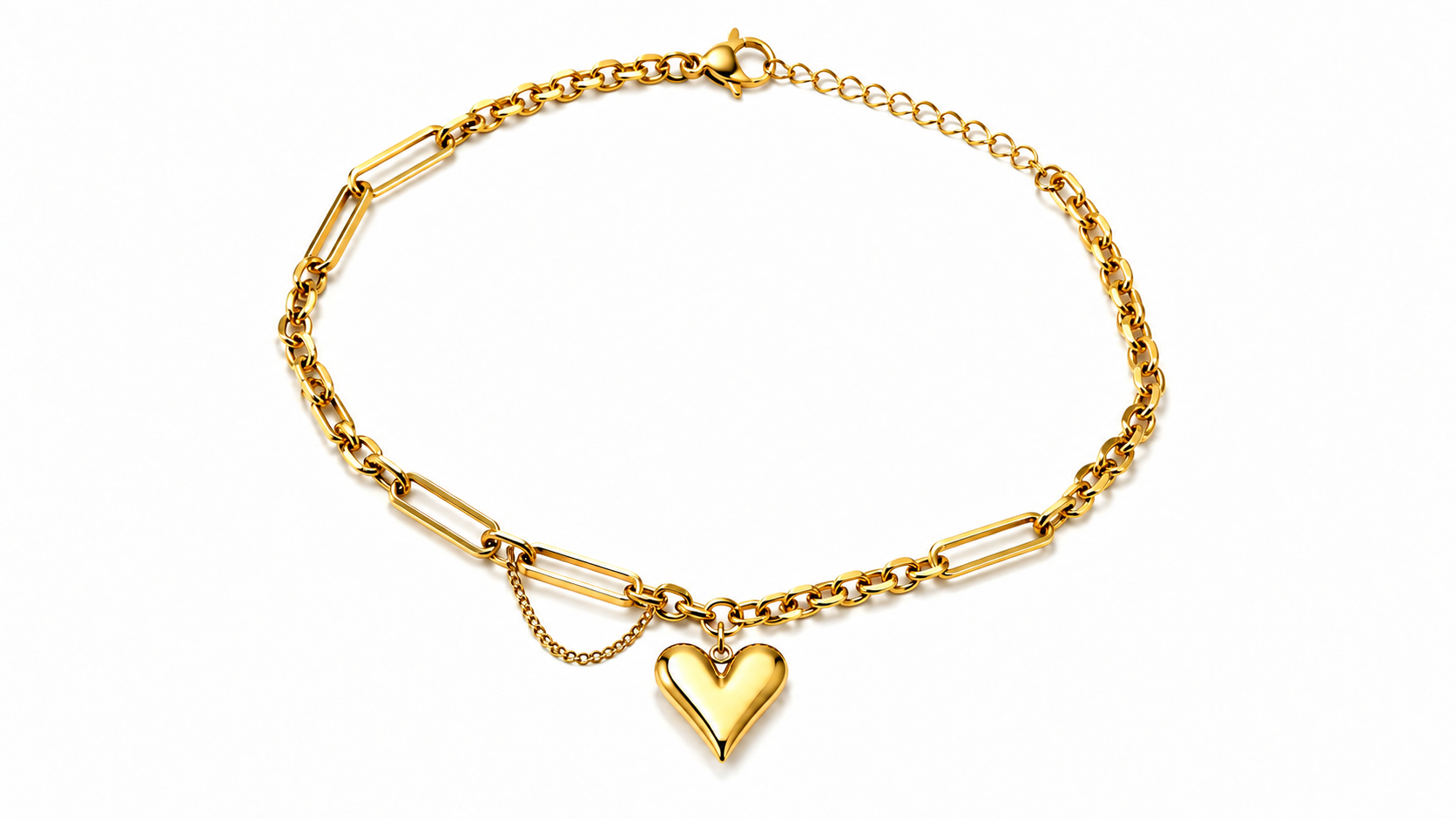 Peach Heart Bracelet by YAVI Atelier