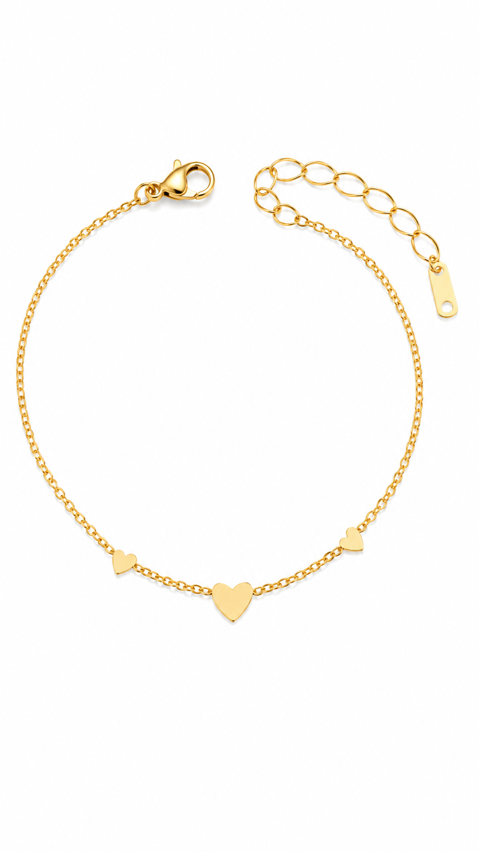 Plated Heart Bracelet by YAVI Atelier