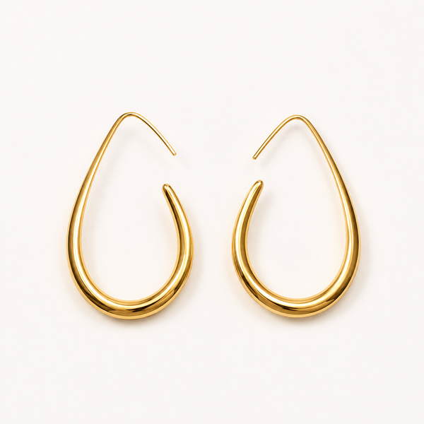 Geometric Sculpted Earrings by YAVI Atelier