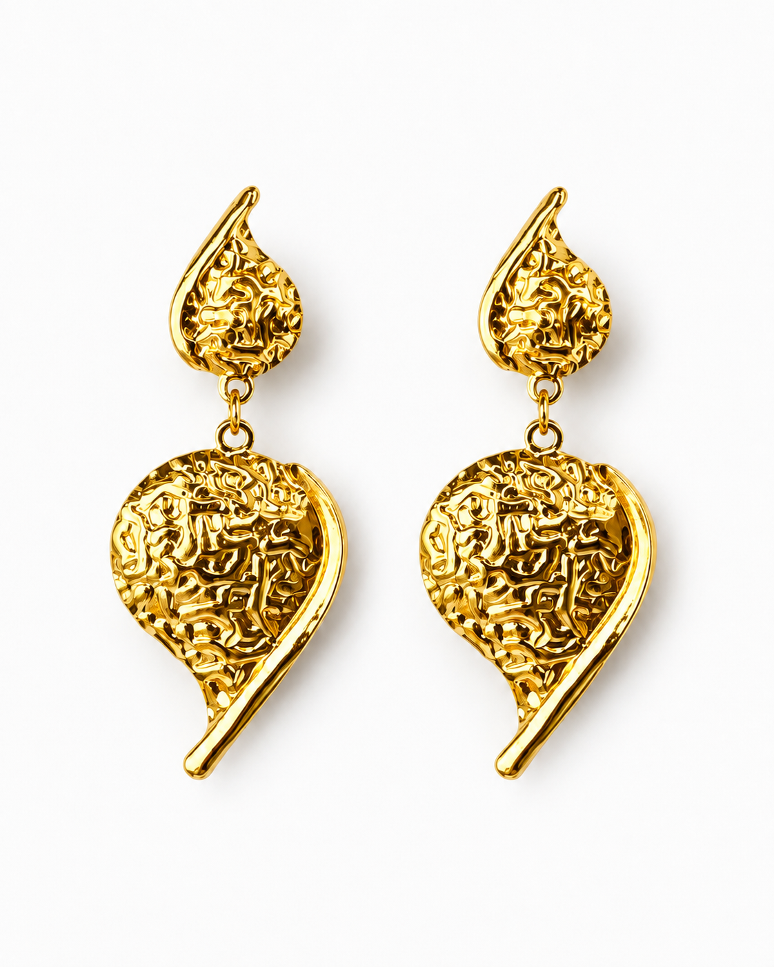 Geometric Flower Stud Earrings by YAVI Atelier