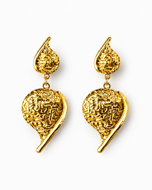 Geometric Flower Stud Earrings by YAVI Atelier