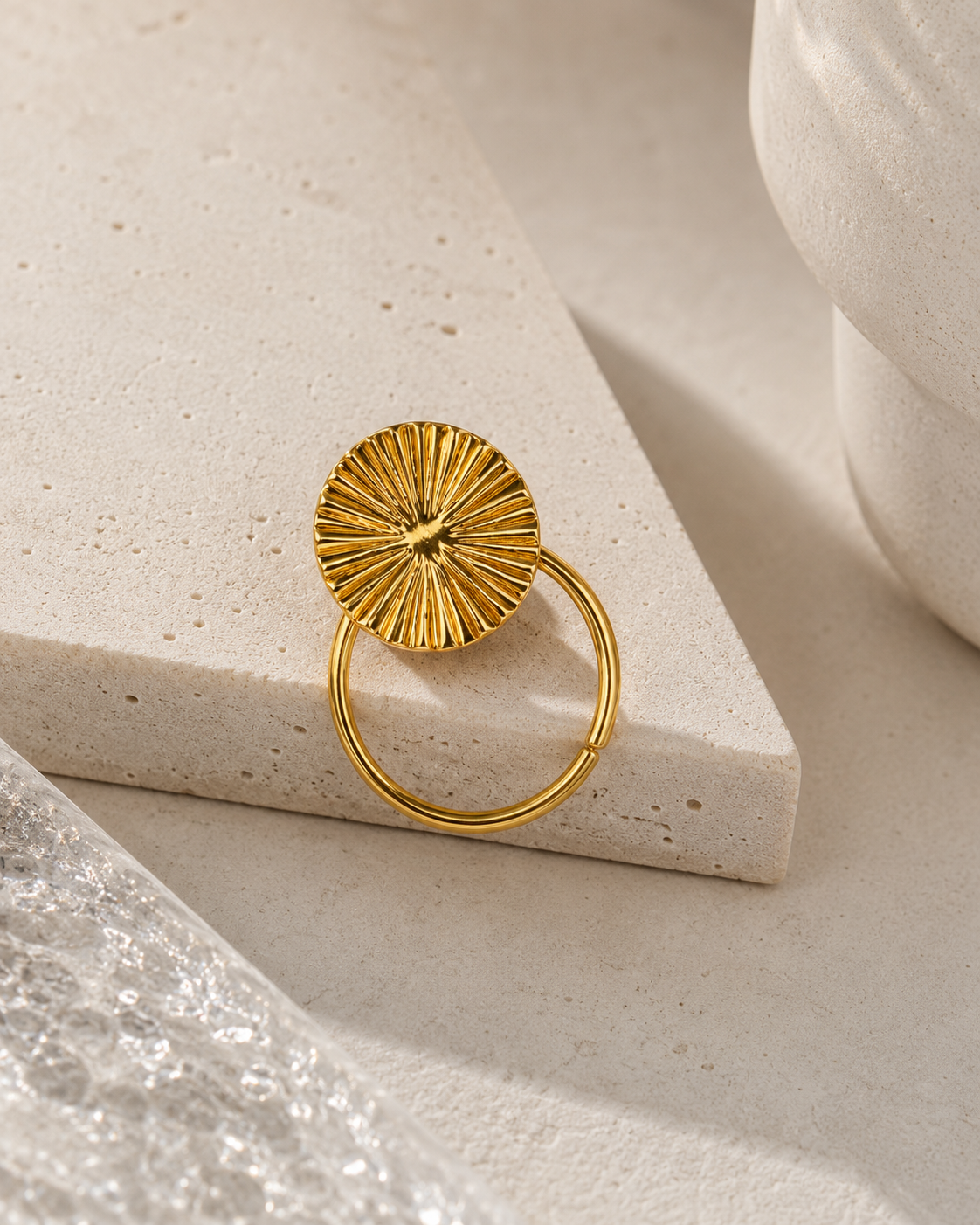 Geometry Gold Earrings by YAVI Atelier