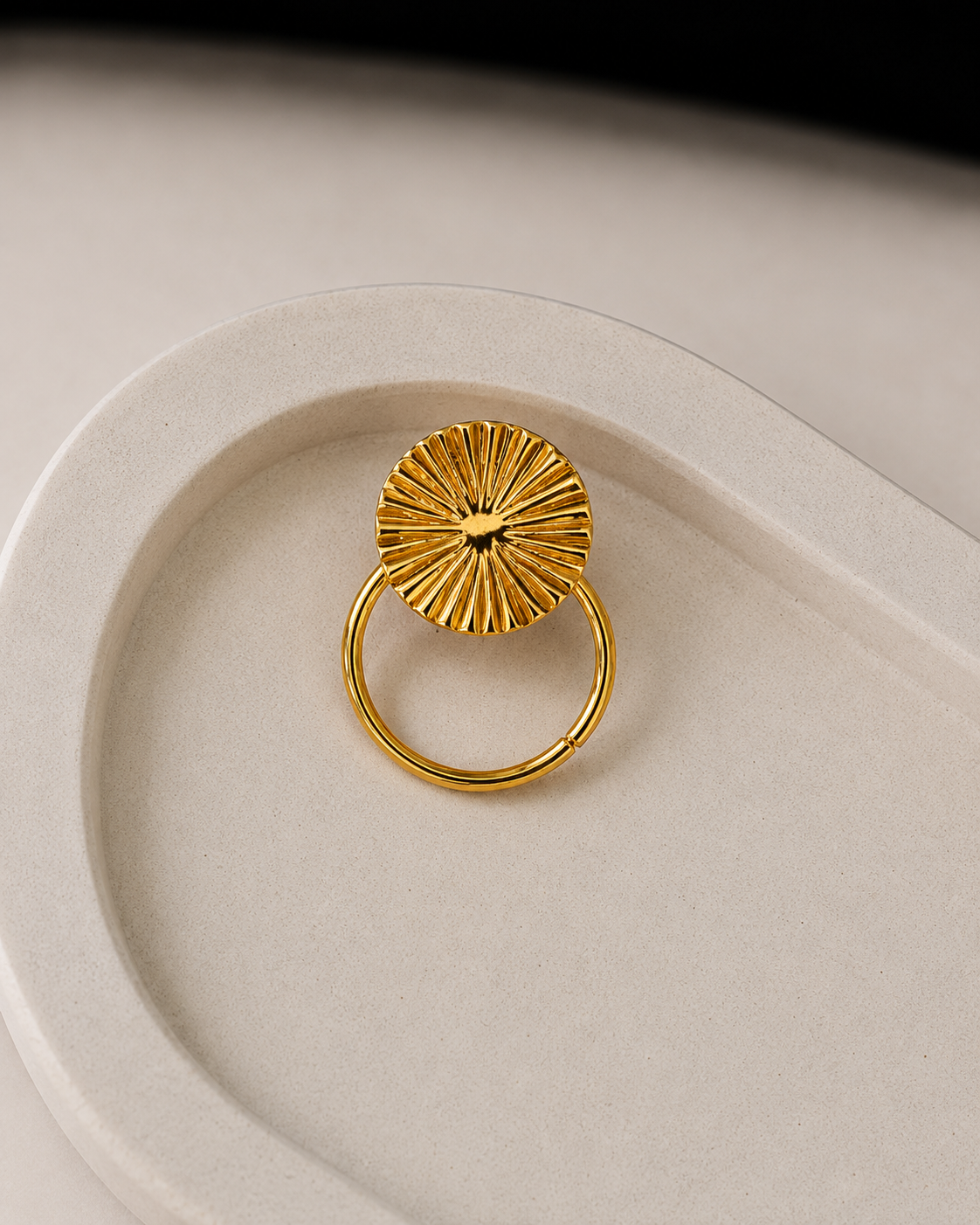 Geometry Gold Earrings in gold by YAVI Atelier — view 2