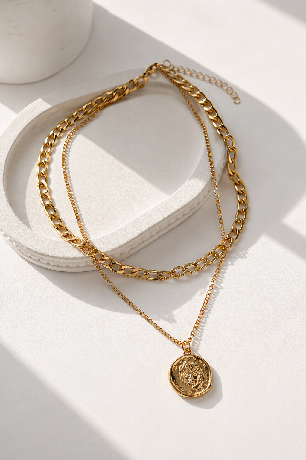 Geometric Tassel Necklace by YAVI Atelier — view 2
